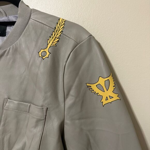 Vees Women’s 100% Lamb Leather Angel Wings Flight Aviator Bomber Jacket Sz Small - Picture 4 of 8